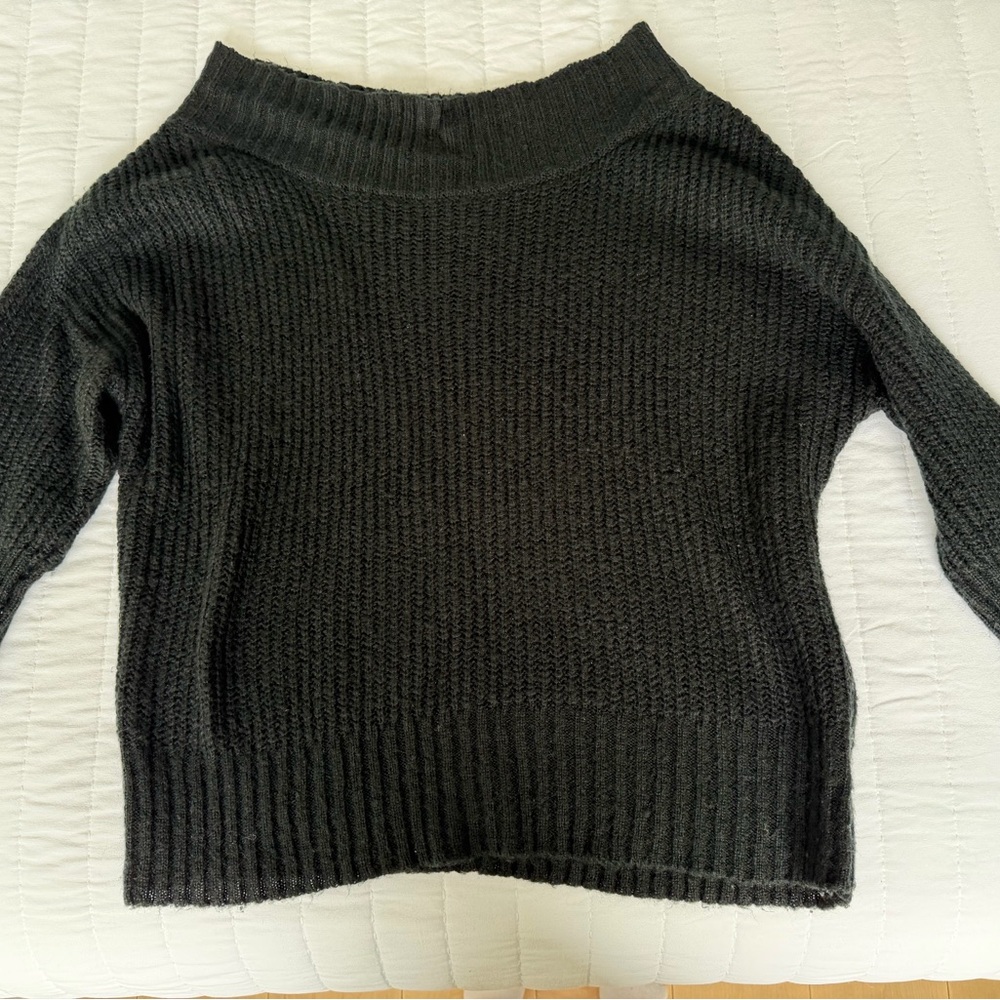 Fashion Nova Charcoal Cowl Neck Sweater
